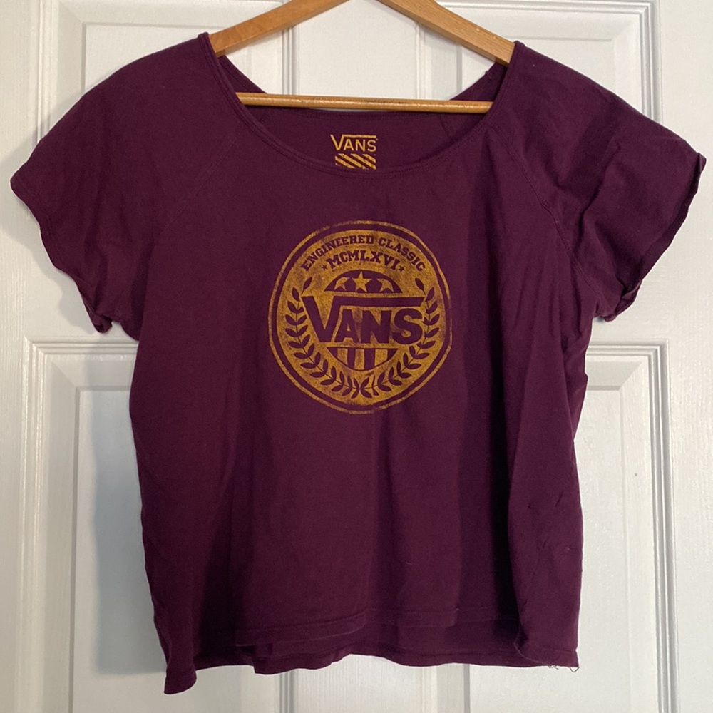 Vintage Vans Womens Cropped Tee, Large (2000s)